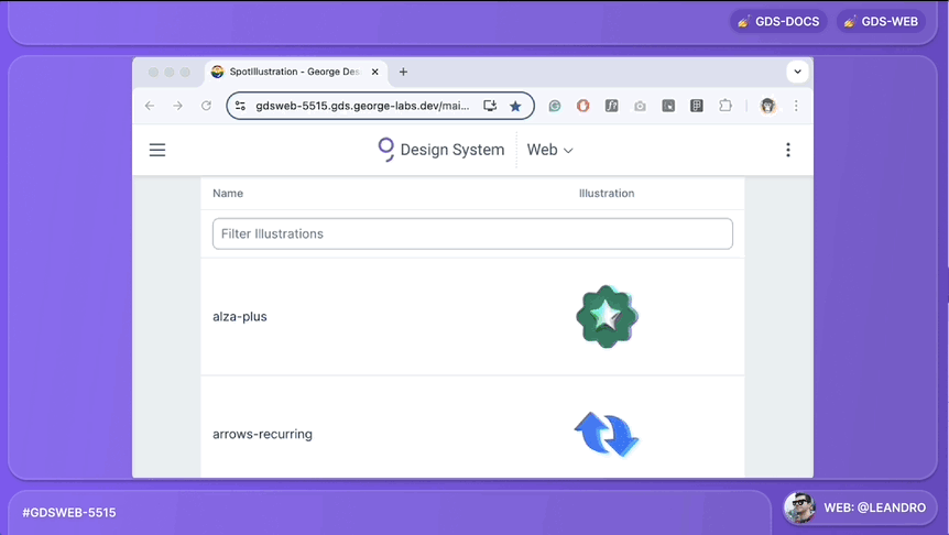 Screencast of the illustration's documentation and search