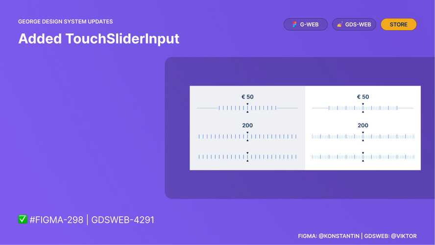 Example of a touch optimized variant of the SliderInput