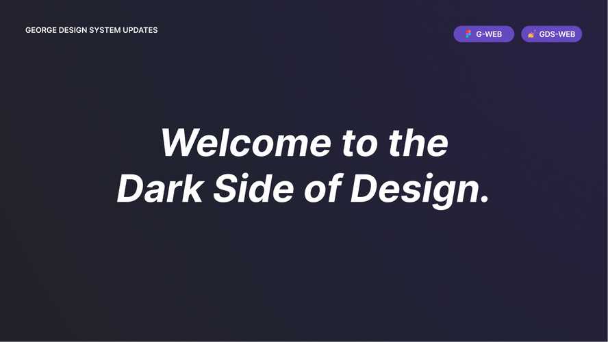 Welcome to the dark side of design