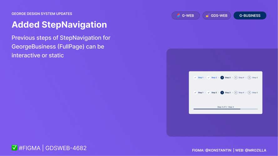 New navigation element StepNavigation